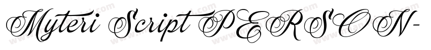 Myteri Script PERSON字体转换